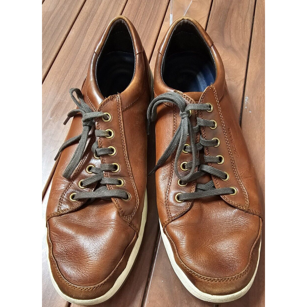 Cole Haan GrandPro Spectator Leather Sneaker Brown C26482 Mens 11.5 Great Cond~‎
